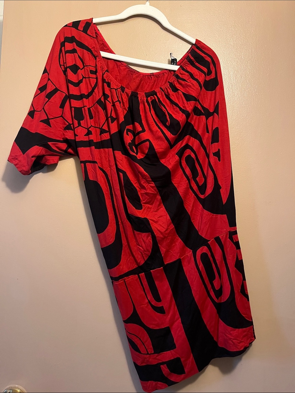 WAHINE TOA ONE SHOULDER BUBBLE DRESS